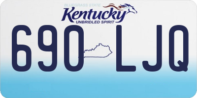 KY license plate 690LJQ