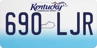 KY license plate 690LJR