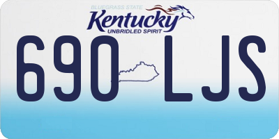 KY license plate 690LJS