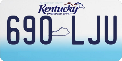 KY license plate 690LJU