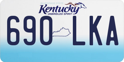 KY license plate 690LKA