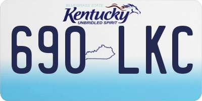 KY license plate 690LKC