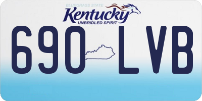 KY license plate 690LVB