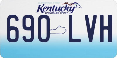 KY license plate 690LVH
