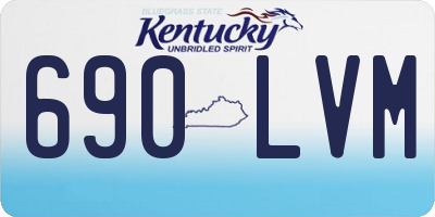 KY license plate 690LVM