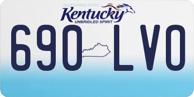KY license plate 690LVO