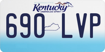 KY license plate 690LVP