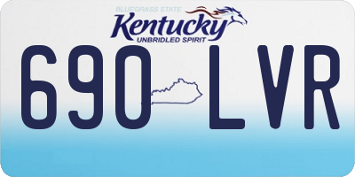 KY license plate 690LVR