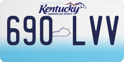 KY license plate 690LVV