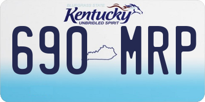 KY license plate 690MRP