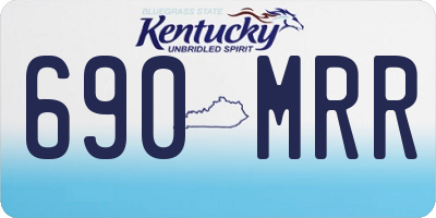 KY license plate 690MRR
