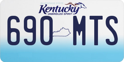 KY license plate 690MTS