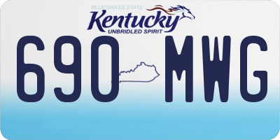 KY license plate 690MWG