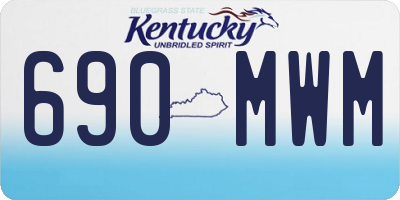 KY license plate 690MWM