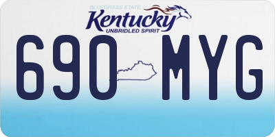 KY license plate 690MYG