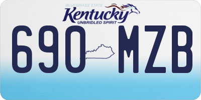 KY license plate 690MZB