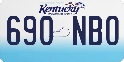 KY license plate 690NBO