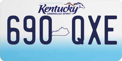 KY license plate 690QXE