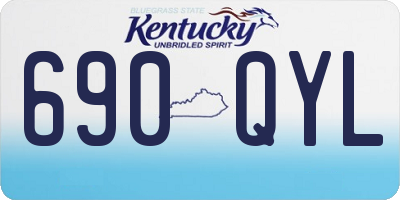 KY license plate 690QYL
