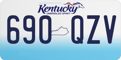 KY license plate 690QZV