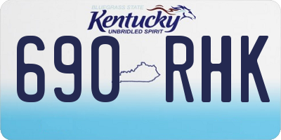 KY license plate 690RHK