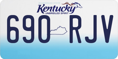 KY license plate 690RJV