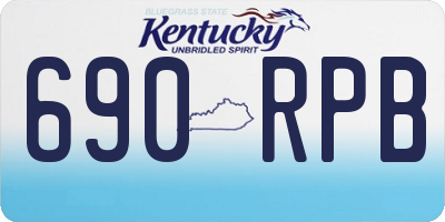 KY license plate 690RPB