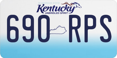 KY license plate 690RPS