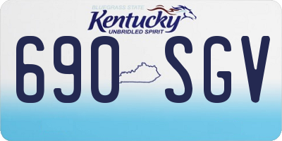 KY license plate 690SGV