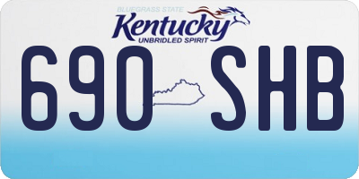 KY license plate 690SHB