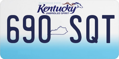 KY license plate 690SQT