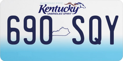 KY license plate 690SQY