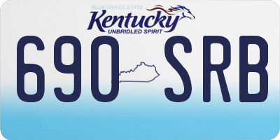 KY license plate 690SRB