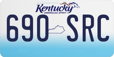 KY license plate 690SRC