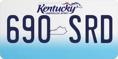 KY license plate 690SRD