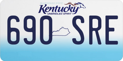 KY license plate 690SRE