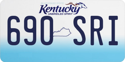 KY license plate 690SRI