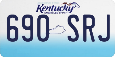 KY license plate 690SRJ