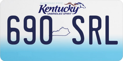 KY license plate 690SRL