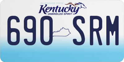 KY license plate 690SRM