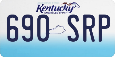 KY license plate 690SRP