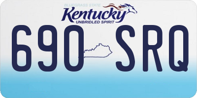 KY license plate 690SRQ