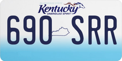 KY license plate 690SRR