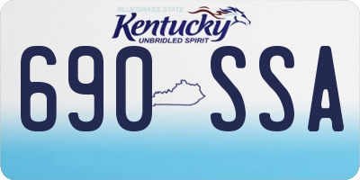 KY license plate 690SSA