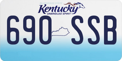 KY license plate 690SSB
