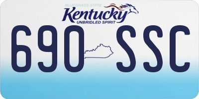 KY license plate 690SSC