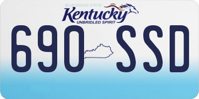 KY license plate 690SSD