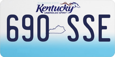 KY license plate 690SSE