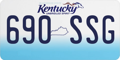 KY license plate 690SSG