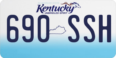 KY license plate 690SSH